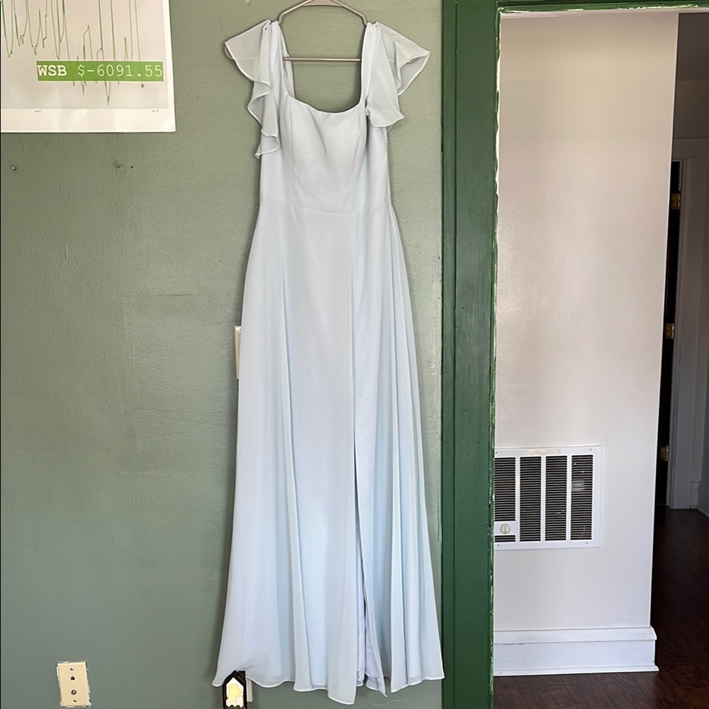 Elegant Light Blue Evening Gown